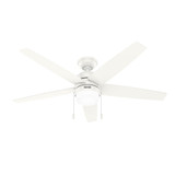 Bardot 5 Blade Ceiling Fan with Light Kit 52 Inch Wide by Hunter Fans - 52491_p