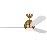 Poplar Mead 3 Blade Ceiling Fan with Light Kit 52 Inches Wide by BSH - 73-BEL-1327779