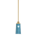 Odyssey 1 Light Mini Pendant 11.25 Inch Tall and 5 Inch Wide by Toltec - 2601-1125-5