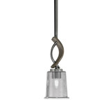 Monterey 1 Light Stem Hung Mini Pendant 12.5 Inch and 5 Inch Wide by Toltec - 2901-125-5