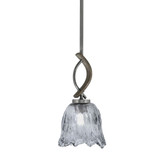 Monterey 1 Light Stem Hung Mini Pendant 13.25 Inch X 7 Inch Wide by Toltec - 2901-1325-7