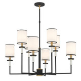 Hatfield 8 Light Chandelier 26 Inch Tall and 33.25 Inch Wide by Crystorama - HAT-478