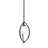 Marquise 1 Light Stem Hung Cylinder Mini Pendant 15.5 x 7.25 Inch by Toltec - 2401-300