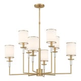 Hatfield 8 Light Chandelier 26 Inch Tall and 33.25 Inch Wide by Crystorama - HAT-478