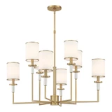 Hatfield 8 Light Chandelier 26 Inch Tall and 33.25 Inch Wide by Crystorama - HAT-478