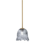 Atlas 1 Light Stem Hung Mini Pendant 7 Inch Tall and 7 Inch Wide by Toltec - 4501-7-7