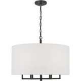 Danica 6 Light Chandelier 19.75 and 25 Inch Wide by Visual Comfort Studio - TC1206