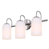 Novalee 3 Light Bath Vanity 9.75 Inch Tall and 6.5 Inch Wide by Canarm Inc - IVL1130A03