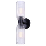Omarion 2 Light Wall Sconce 18.37 Inch Tall X 4.75 Inch Wide by Canarm Inc - IWF1252A02