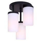 Britton 3 Light Semi Flush Mount 12.88 Inch X 10.63 Inch Wide by Canarm Inc - ISF1234A03-FO