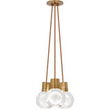 Mina 9W 3 LED Pendant 7.6 Inch Tall X 9 Inch Wide by Visual Comfort Modern - 700TDMINAP3-LED