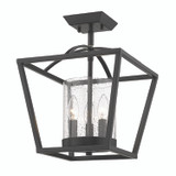 Mercer Light Inch Wide Semi Flush Mount by Golden - 4309-SF