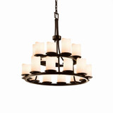 Candlearia Dakota 21 Light Large 2 Tier Chandelier by JD CNDL-8767-14-CREM