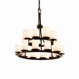 Candlearia Dakota 21 Light Large 2 Tier Chandelier by JD CNDL-8767-14-CREM - CNDL-8767-14-CREM
