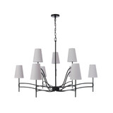 Astor 9 Light Chandelier 22 Inch Tall and 44.5 Inch Wide by Craftmade - 61929