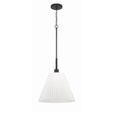 Pleated II 1 Light Pendant 23.5 Inch Tall and 20 Inch Wide by Craftmade - 62393
