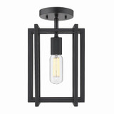 Tribeca 1 Light 7.25 Inch Wide Semi Flush Mount by Golden - 6070-1SF
