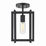 Tribeca 1 Light 7.25 Inch Wide Semi Flush Mount by Golden - 6070-1SF