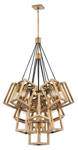 Ensemble 13 Light Large Foyer Chandelier by Fredrick Ramond - FR42449