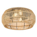 Marlee 1 Light 14.13 Inch Wide Flush Mount by Golden - 6076-FM