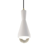 Radiance 1 Light Erlen Mini Pendant with Cord by Justice Design - CER-6520