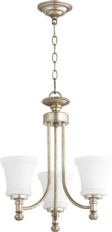 Rossington 3 Light Chandelier 18 inches wide by 19 inches high by Quorum - 6122-3-SO