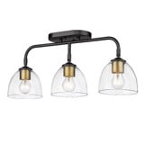 Roxie 1 Light 24.625 Inch Wide Semi Flush Mount by Golden - 6958-3SF