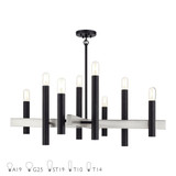 Helsinki 8 Light Oversized Chandelier by Livex 49996 - 49996