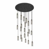 Crown Point 21 Light Cord Hung Pendant 66 Inch Tall by Innovations - 148BK-B-21P-G434-12
