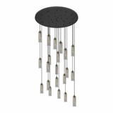 Crown Point 21 Light Cord Hung Pendant 66 Inch Tall by Innovations - 148BK-B-21P-G434-12