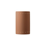 Ambiance Large ADA Cylinder Perfs Outdoor Wall Mount by Justice Design - CER-5290W
