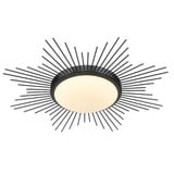 Kieran 16W 1 LED 24 Inch Wide Flush Mount by Golden - 9126-FM24