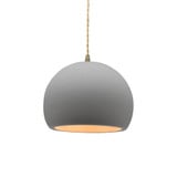 Radiance 1 Light Small Globe Pendant with Beige Cord by Justice Design - CER-6530TC