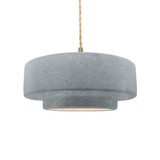 Radiance 1 Light Medium Tier Pendant by Justice Design - CER-6543TWST