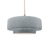 Radiance 1 Light Medium Tier Pendant by Justice Design - CER-6543TWST