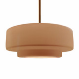 Radiance 1 Light Large Tier Rigid Pendant by Justice Design - CER-6545RIGID