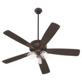 Ovation 5 Blade Ceiling Fan with Light Kit 18.25 x 52 Inches by Quorum  - 4525-23