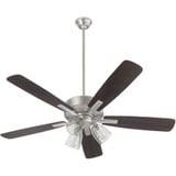 Ovation 5 Blade Ceiling Fan with Light Kit 52 Inches Blade Span by Quorum  - 4525-23a