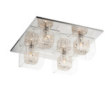 Gem 4 Light 16.5 Inch Wide Flush Mount by ET2 - E22838SDFS