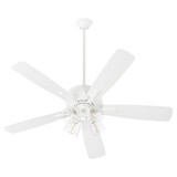 Ovation 5 Blade Ceiling Fan with Light Kit 18.25 x 52 Inch Wide by Quorum  - 4525-24