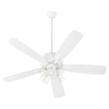 Ovation 5 Blade Ceiling Fan with Light Kit 18.25 x 52 Inch Wide by Quorum  - 4525-24