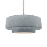 Radiance 1 Light Large Tier Twist Pendant by Justice Design - CER-6545TWST