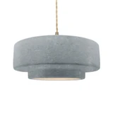 Radiance 1 Light Large Tier Twist Pendant by Justice Design - CER-6545TWST