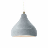 Radiance 1 Light Small Droplet Pendant with Twisted Cord by Justice Design - CER-6560TWST