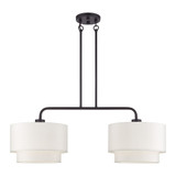 Manorwood 2 Light Modern Linear Chandelier by Livex - 50302