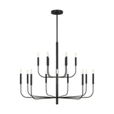 Brianna 15 Light Oversized 2 Tier Chandelier by Visual Comfort Studio - EC10015