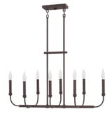 Alister 8 Light Large Linear Chandelier by Hinkley - 3074