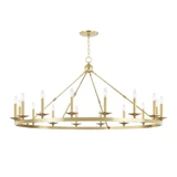 Allendale 16 Light 58 Inch Wide Flush Mount by Hudson Valley - 3216