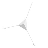 Abstract 11W 1 LED Medium Reflector Flush Mount 41 Inch Wide by Sonneman - 2181-M