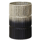 Pleated Ombre Glass Vase 12 Inch Tall and 8 Inch Wide by Stylecraft - AI11378